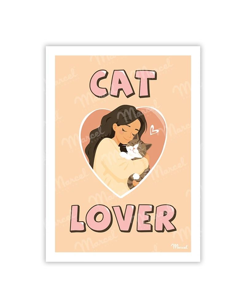 Carte de Voeux "Cat Lover"
