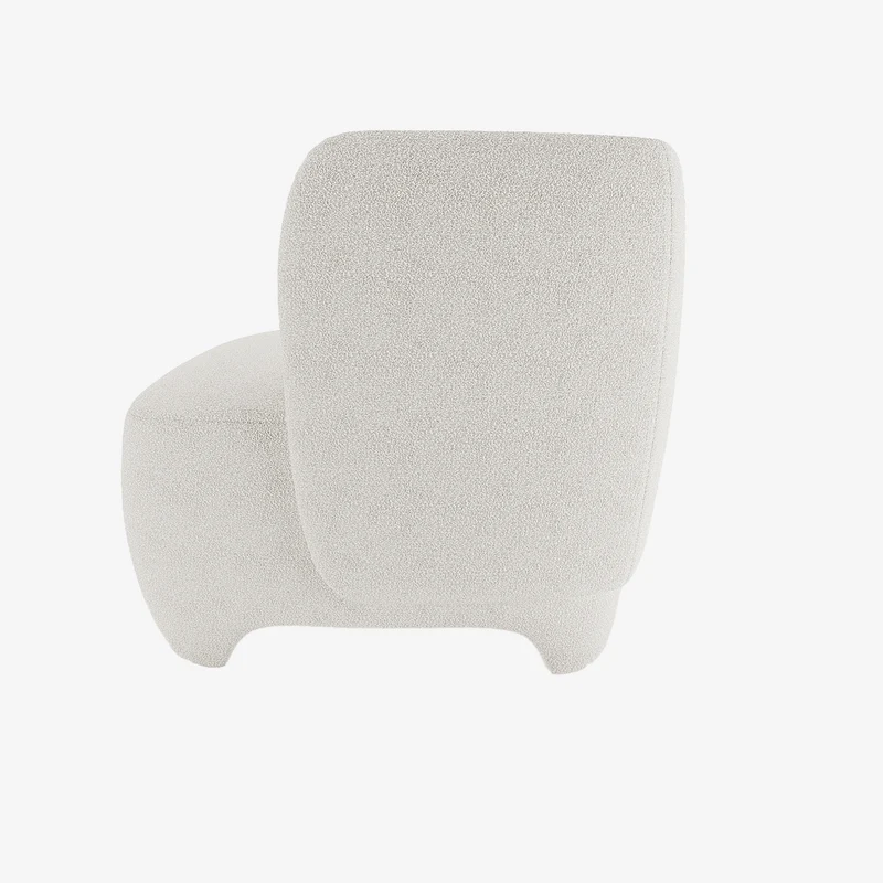 NOA - Fauteuil en laine boucl e crue