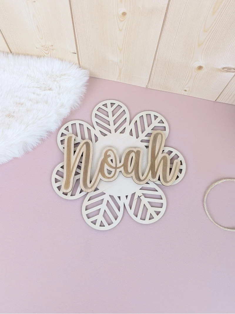 Décoration fleur personnalisée (motifs variés)