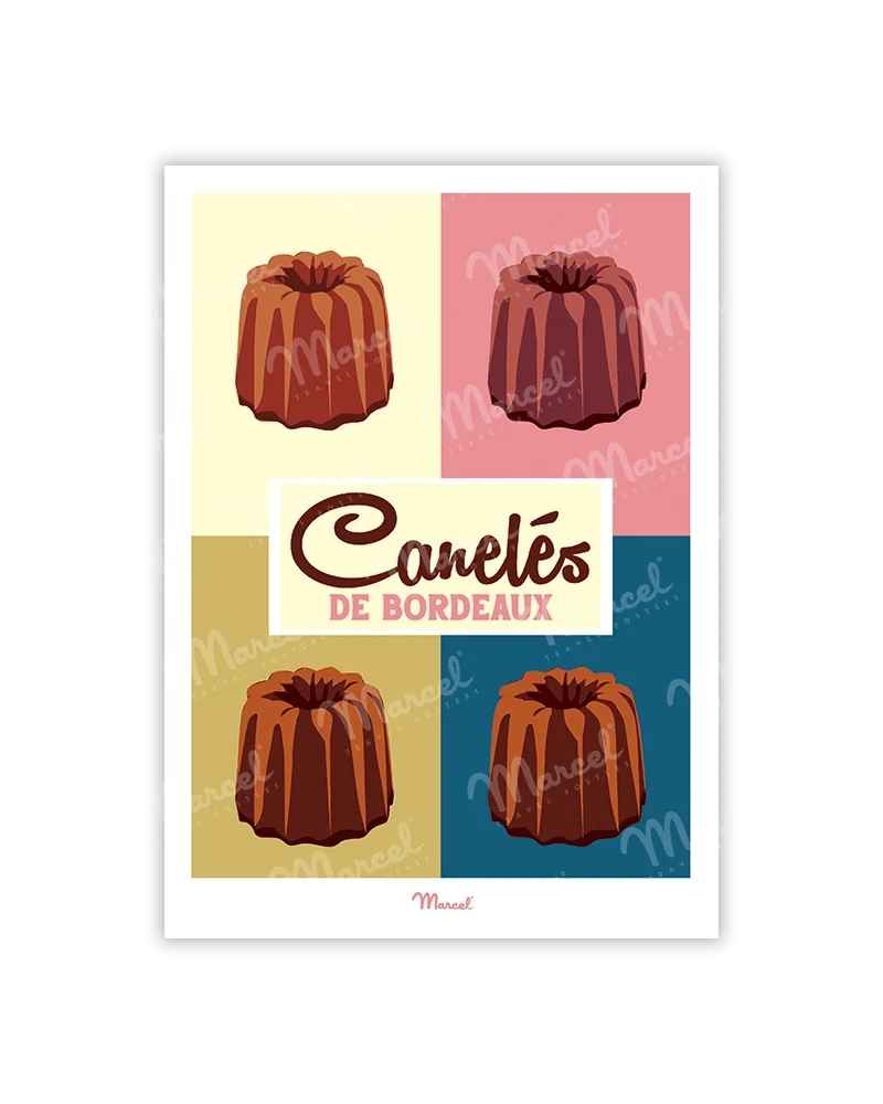 Carte Postale Travel Color Travel Color BORDEAUX "Les 4 Canelés"
