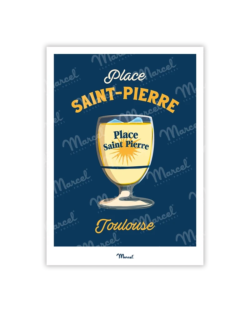 Carte Postale Travel Color TOULOUSE "Pastis Place Saint-Pierre"