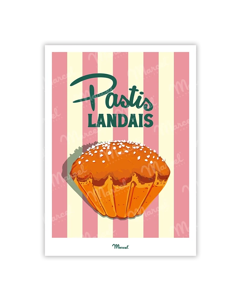 Carte Postale Travel Color LANDES "Pastis"