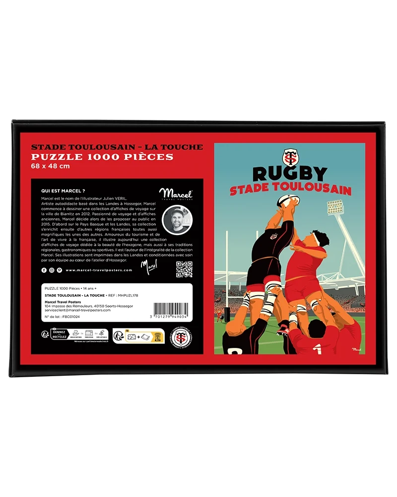 Puzzle RUGBY STADE TOULOUSAIN "La Touche"
