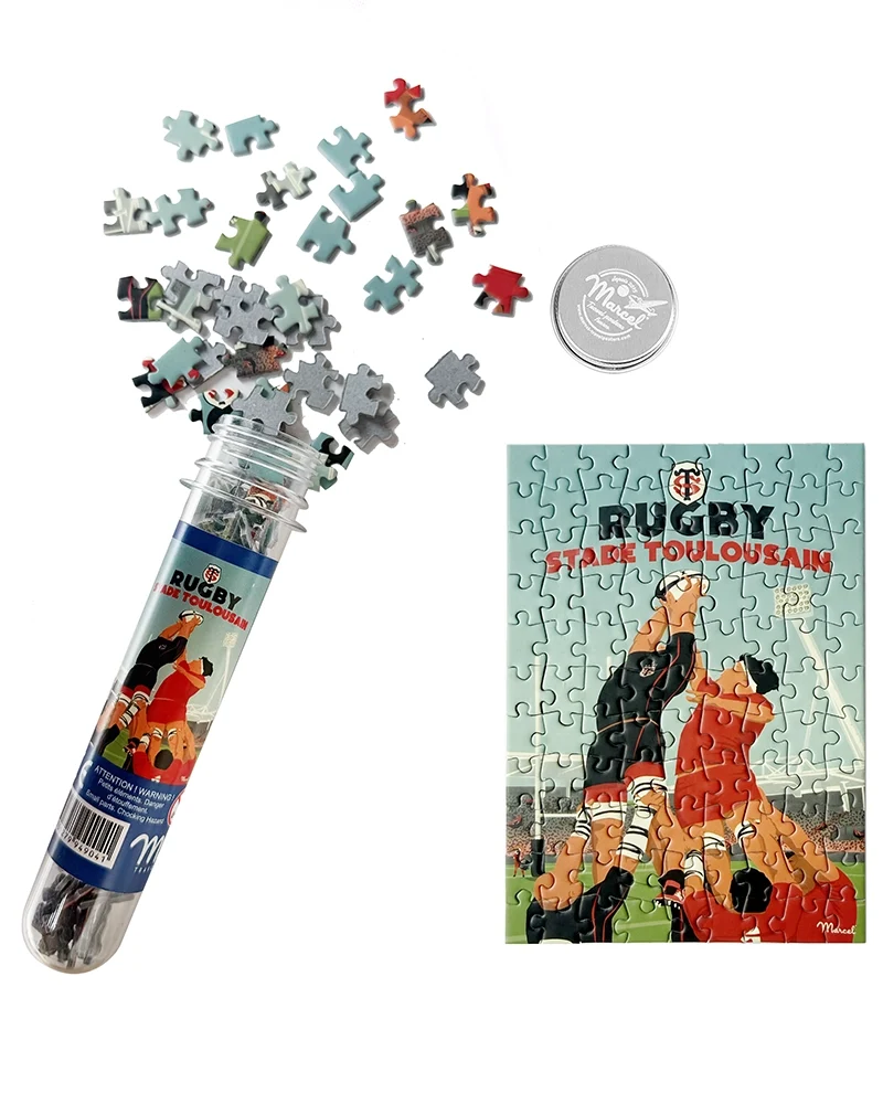 Mini-Puzzle RUGBY STADE TOULOUSAIN "La Touche"