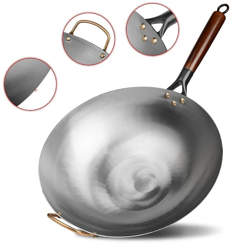 Le Pankon Wok Traditionnel Acier