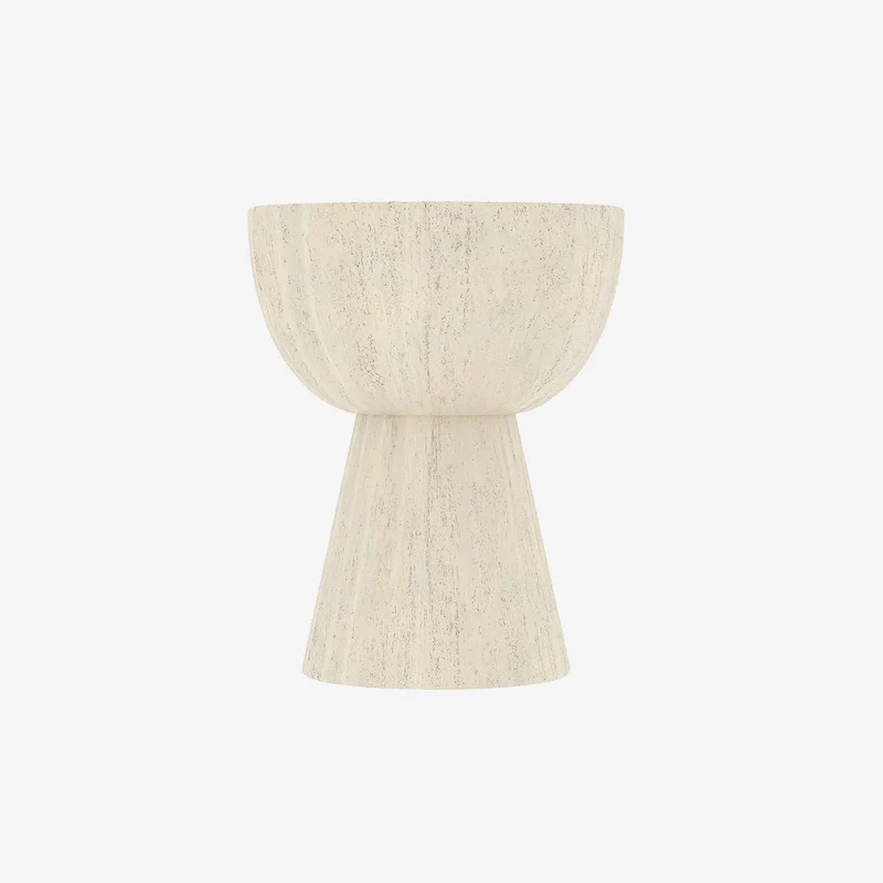 Dahlia Table d'appoint en magn sie blanche mouchet e