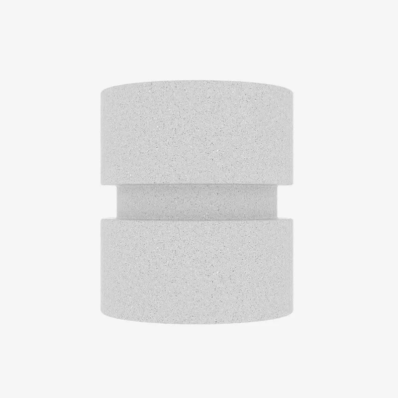 Narcisse Table d'appoint en magn sie blanche mouchet e