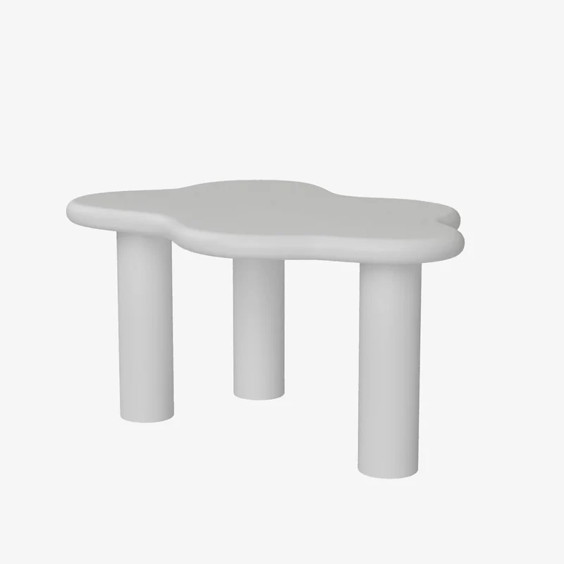 Cl mentine Table basse design en magn sie blanche