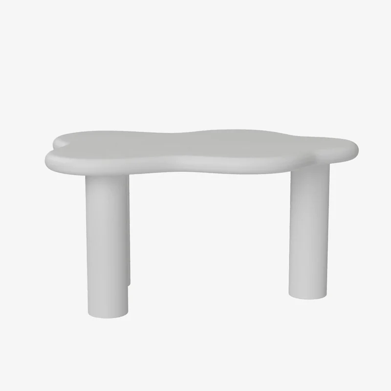 Cl mentine Table basse design en magn sie blanche