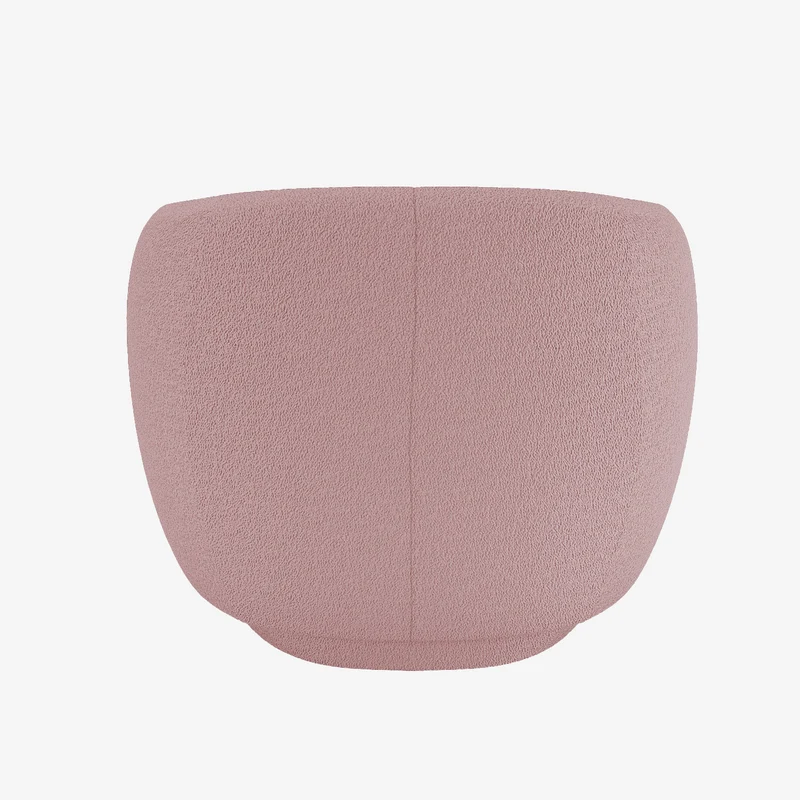 Fauteuil bouclette couleur rose Victoria