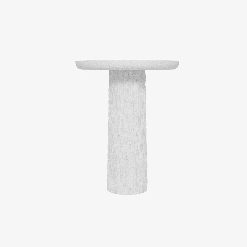 Mango Table d appoint blanche mouchet e en magn sie design