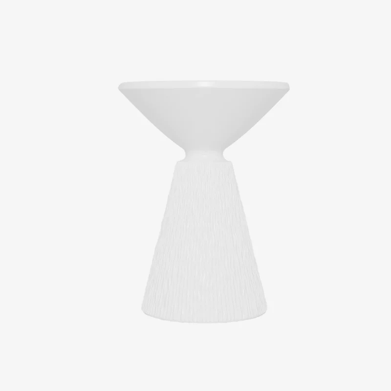 Prune Table d appoint design en magn sie blanc immacul