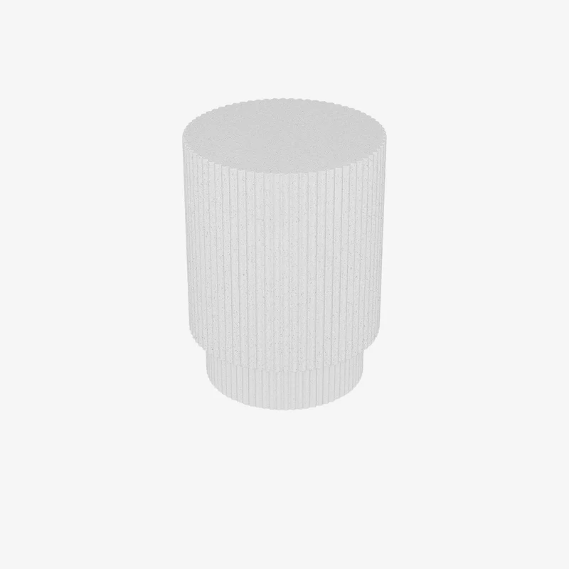 Lys Table d appoint design en magn sie blanc mouchet