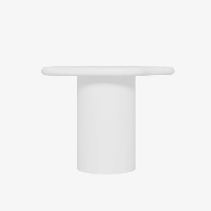 Hortensia Table d appoint contemporaine en magn sie blanche