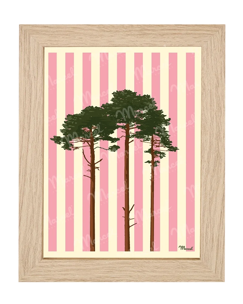 Carte postale Travel Color "Les Pins"