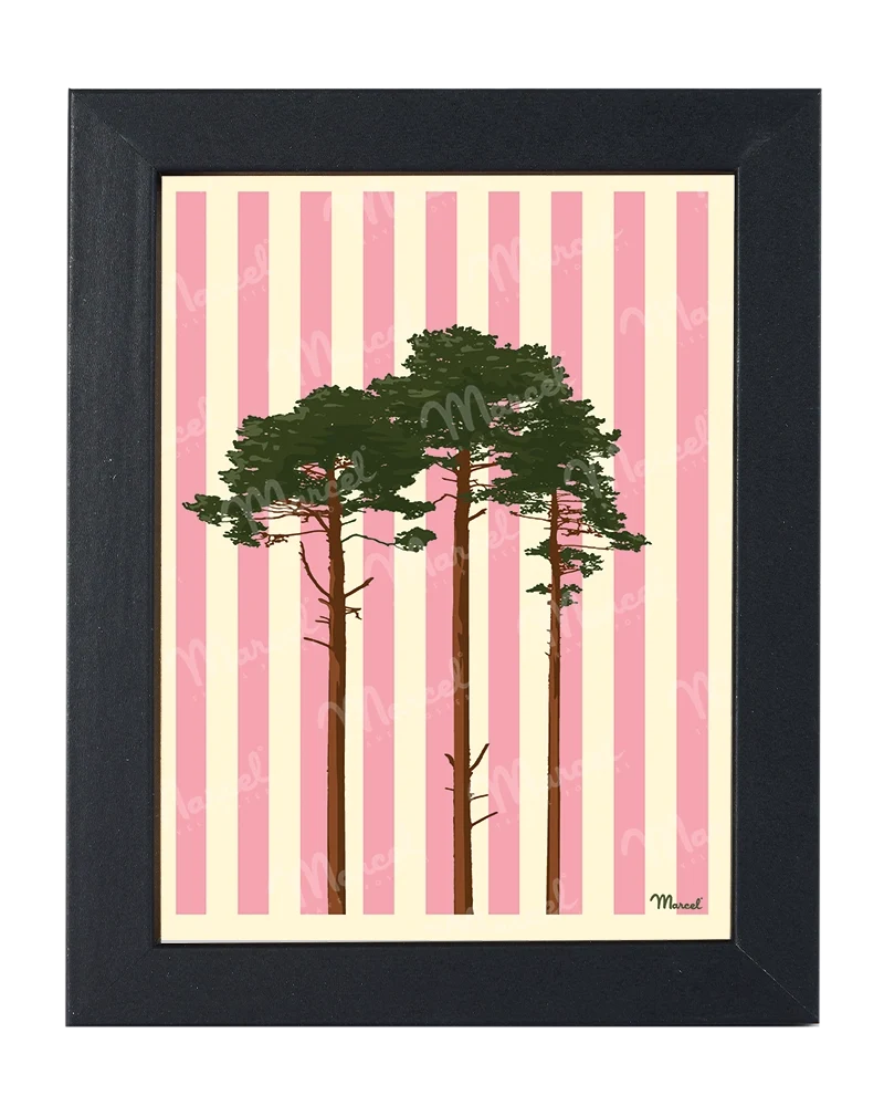 Carte postale Travel Color "Les Pins"