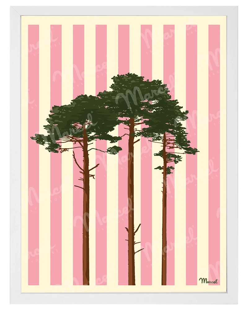 Affiche Travel Color "Les Pins"