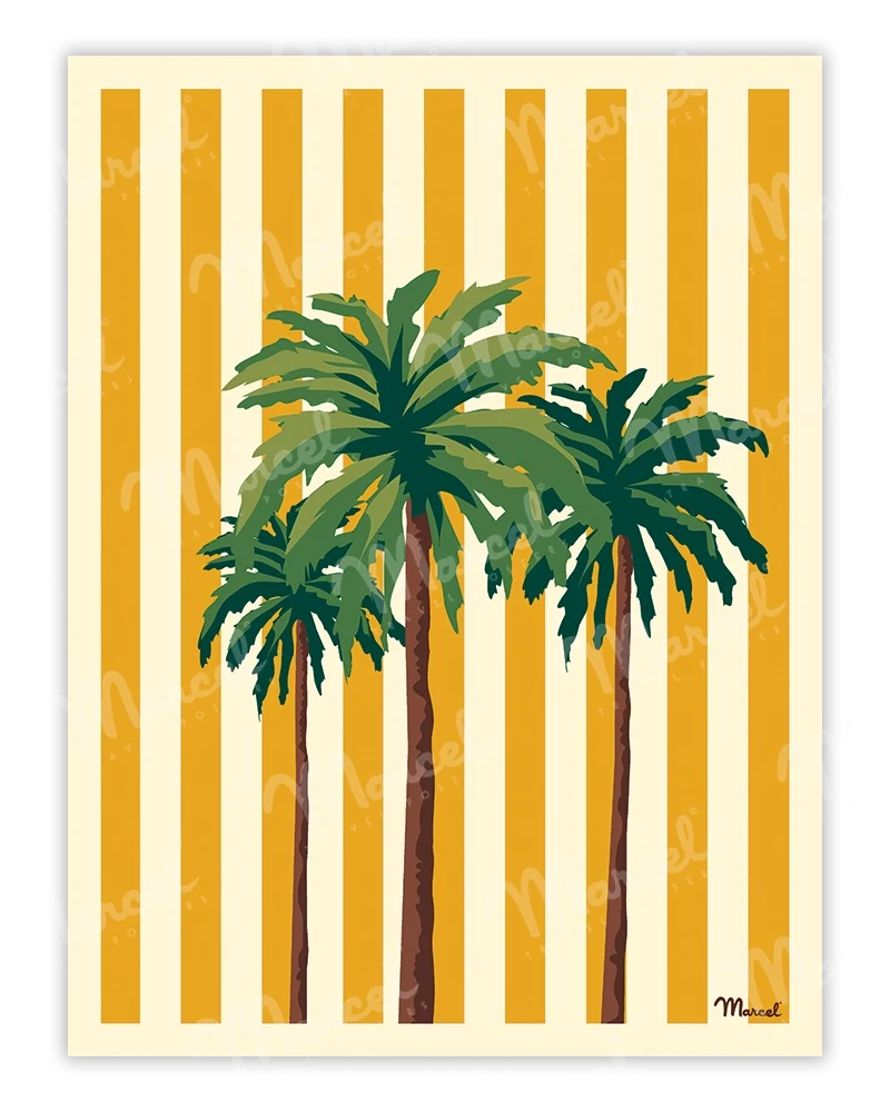 Affiche Travel Color "Les Palmiers"