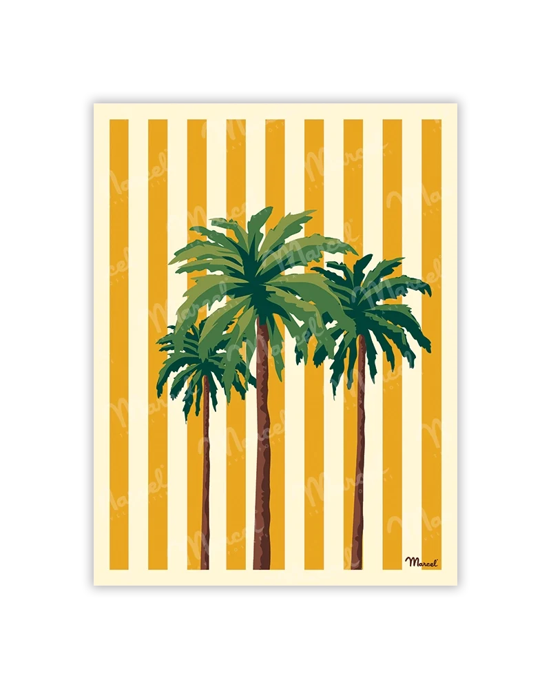 Carte postale Travel Color "Les Palmiers"