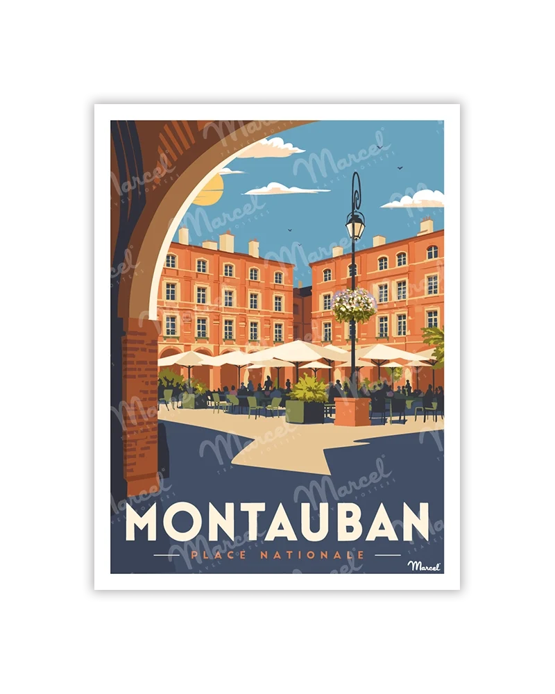 Carte Postale MONTAUBAN "Place Nationale"