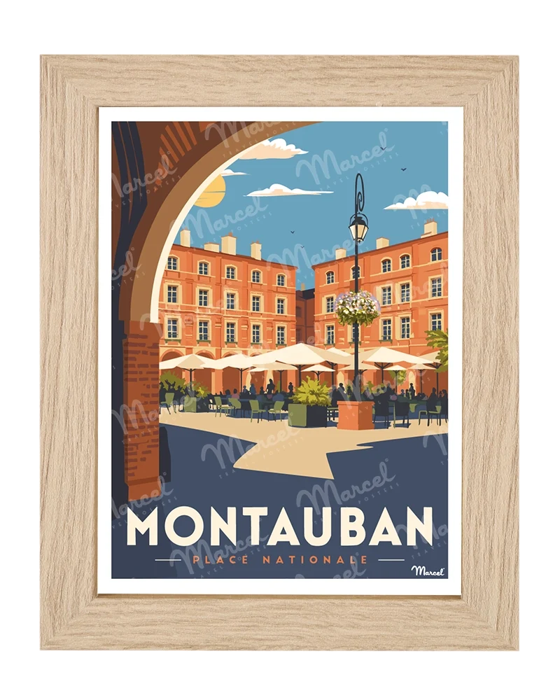 Carte Postale MONTAUBAN "Place Nationale"