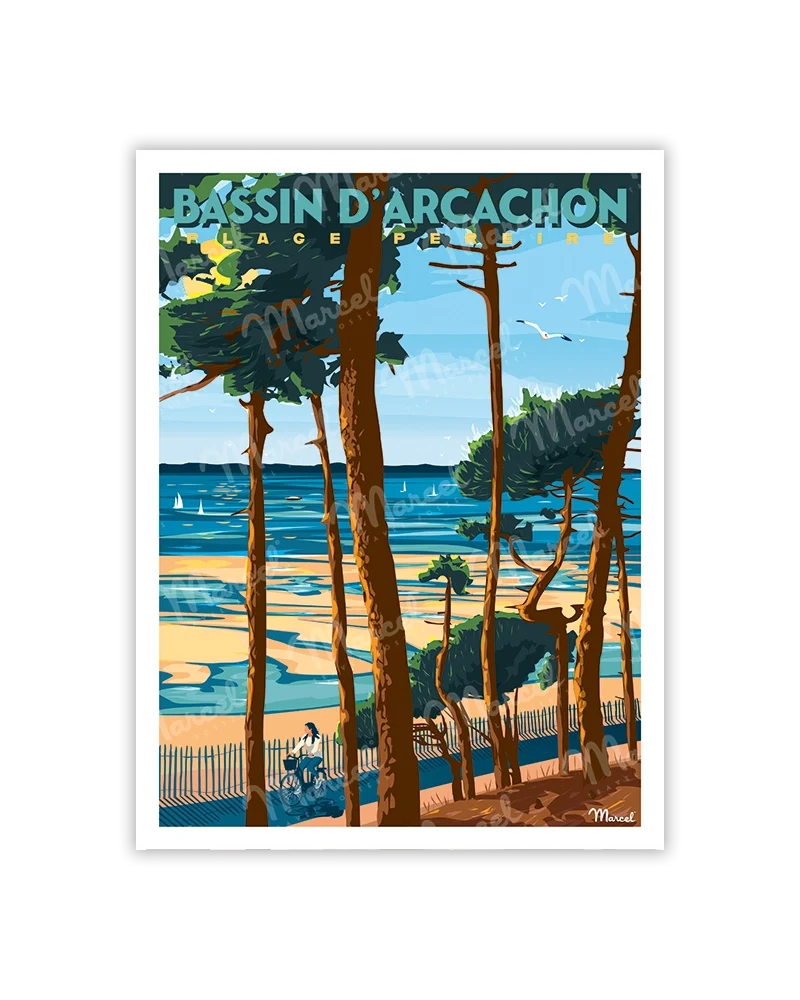 Carte Postale BASSIN D'ARCACHON "Plage Pereire"