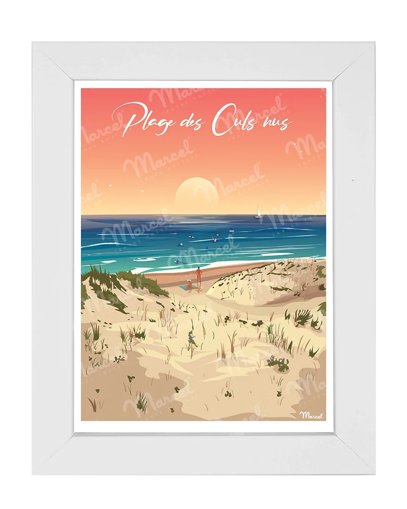 Carte Postale "Plage des Culs Nus"