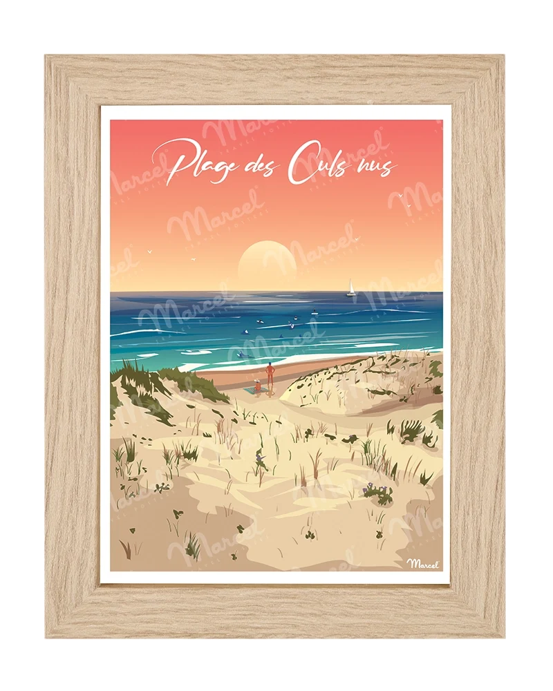 Carte Postale "Plage des Culs Nus"