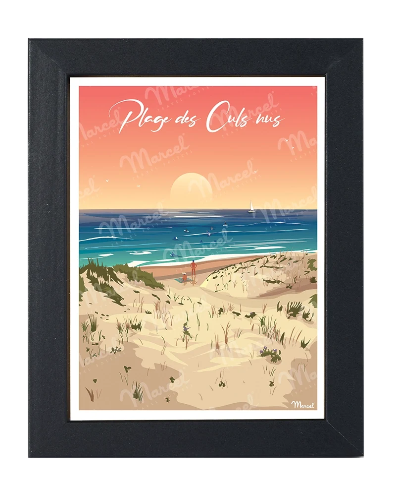 Carte Postale "Plage des Culs Nus"
