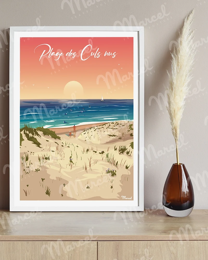 Affiche "Plage des Culs Nus"