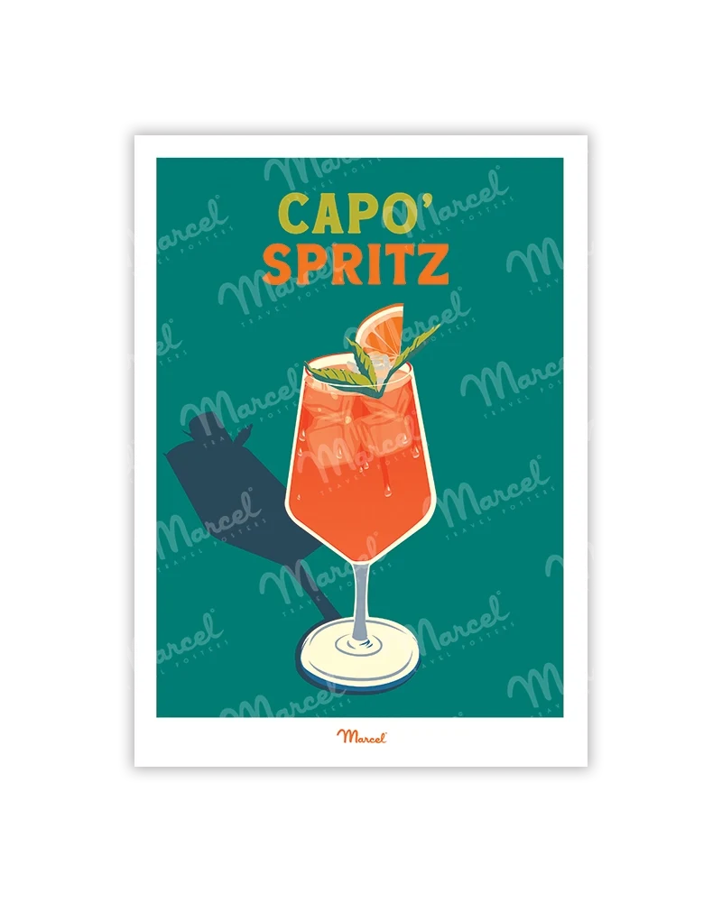 Carte Postale Travel Color CORSE "Capo'Spritz"