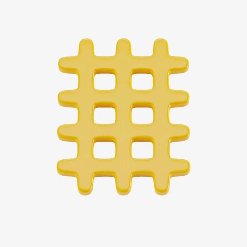 Dessous de plat c ramique grid jaune Orsay