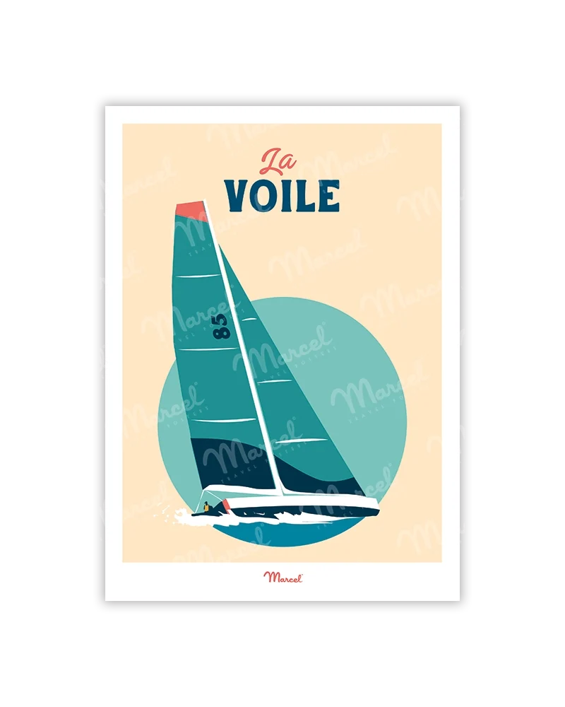 Carte Postale Travel Color "La Voile"