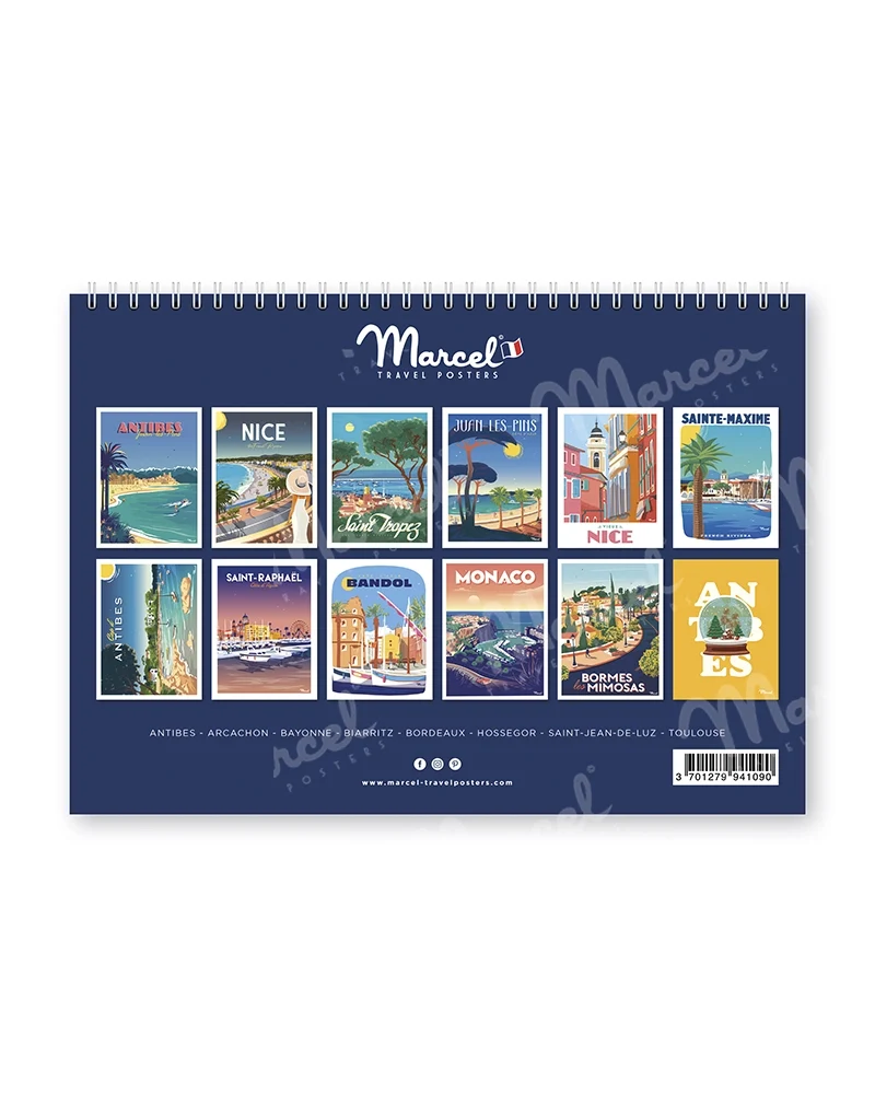 Calendrier 2026 "CÔTE D'AZUR"