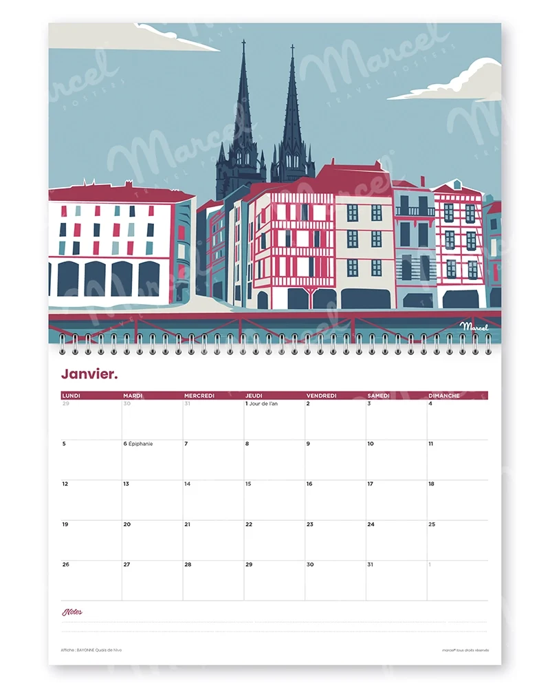 Calendrier 2026 "PAYS BASQUE"