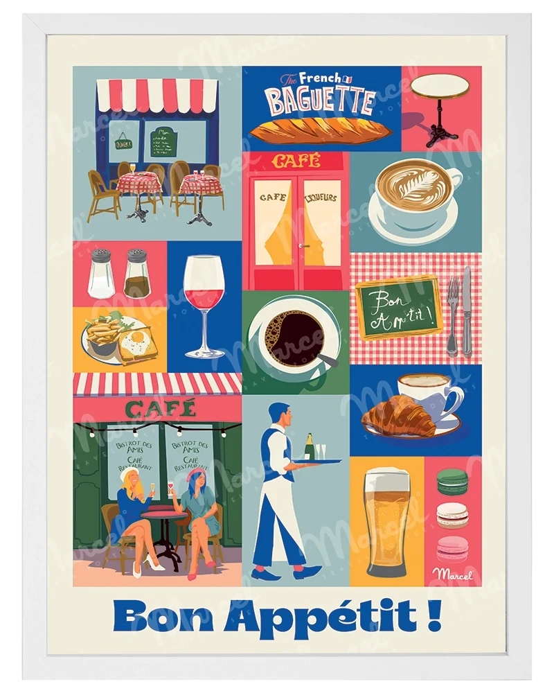 Affiche City Color "Bon Appétit"