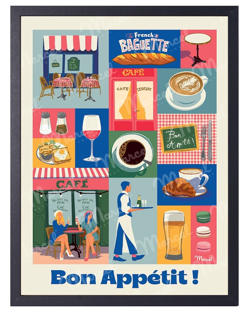Affiche City Color "Bon Appétit"