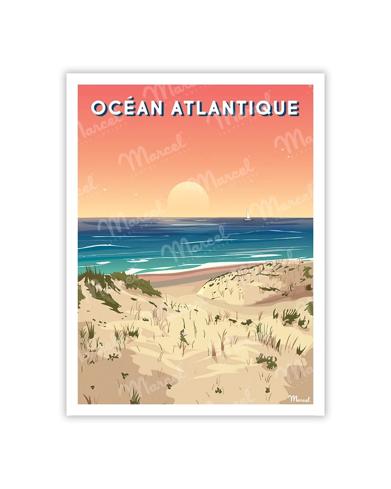 Carte Postale OCÉAN ATLANTIQUE