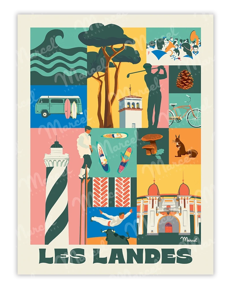 Affiche City Color LANDES