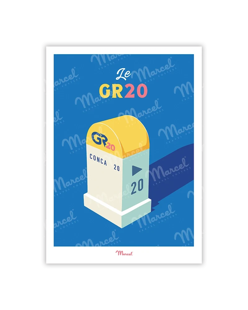 Carte Postale Travel Color CORSE "GR20"