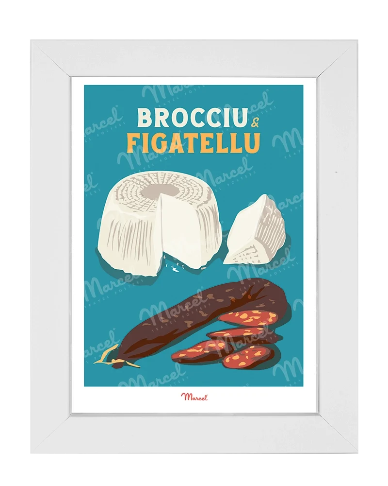 Carte Postale Travel Color CORSE "Brocciu et Figatellu"