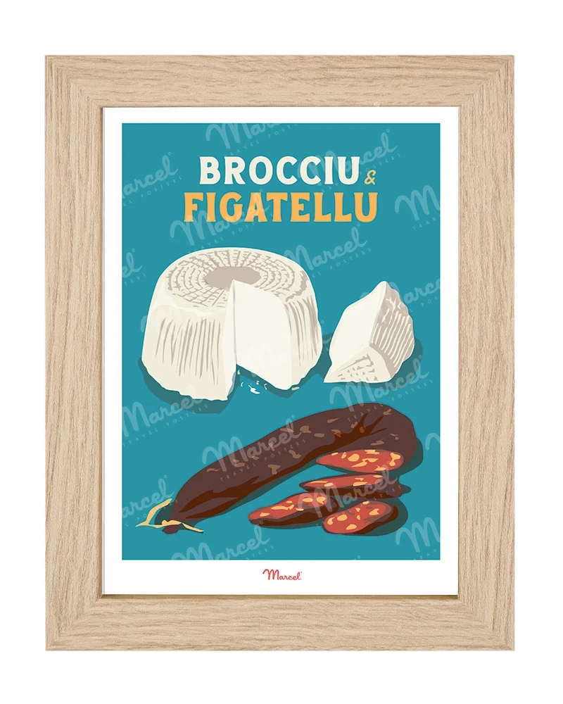 Carte Postale Travel Color CORSE "Brocciu et Figatellu"