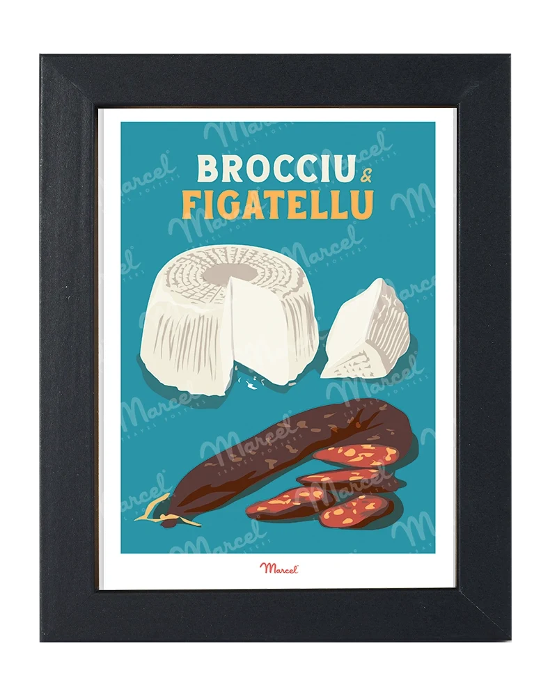 Carte Postale Travel Color CORSE "Brocciu et Figatellu"