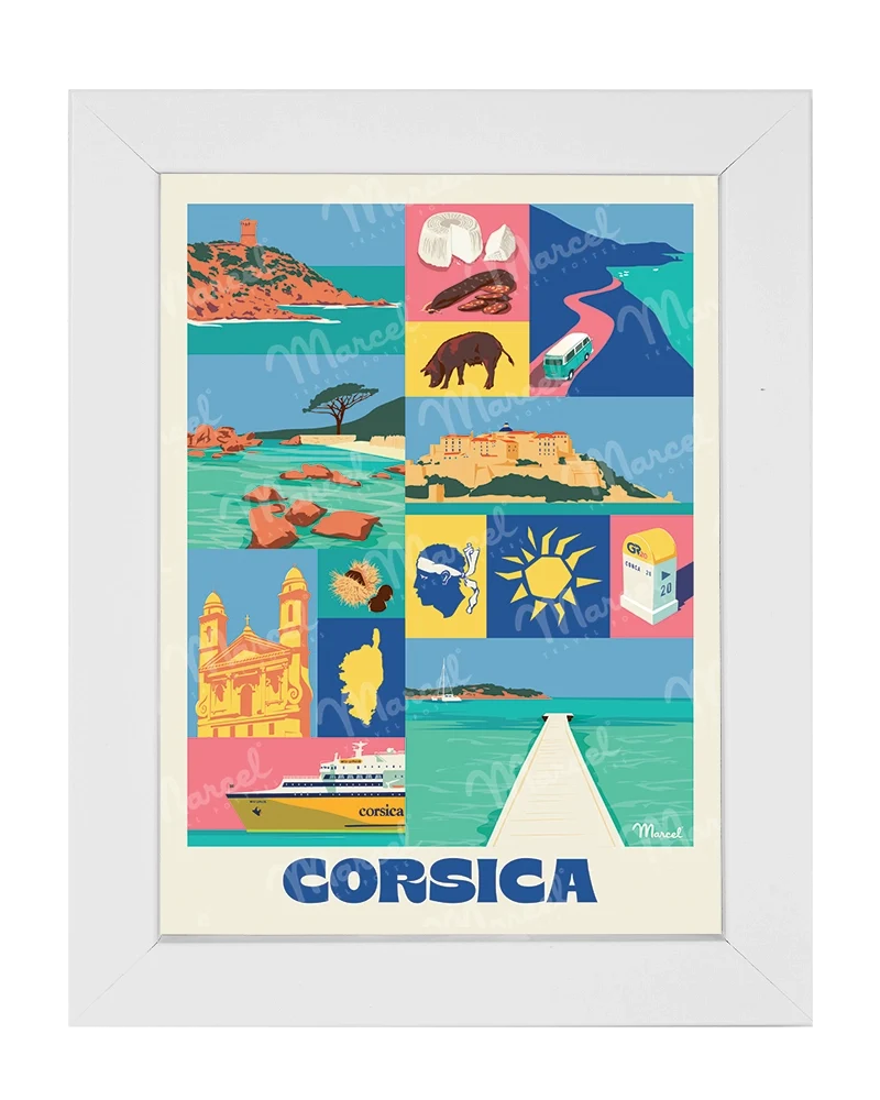 Carte Postale City Color CORSE