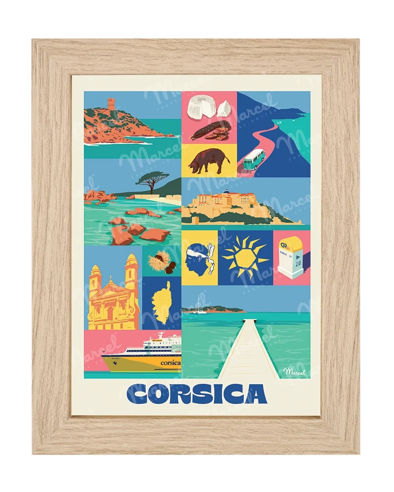 Carte Postale City Color CORSE