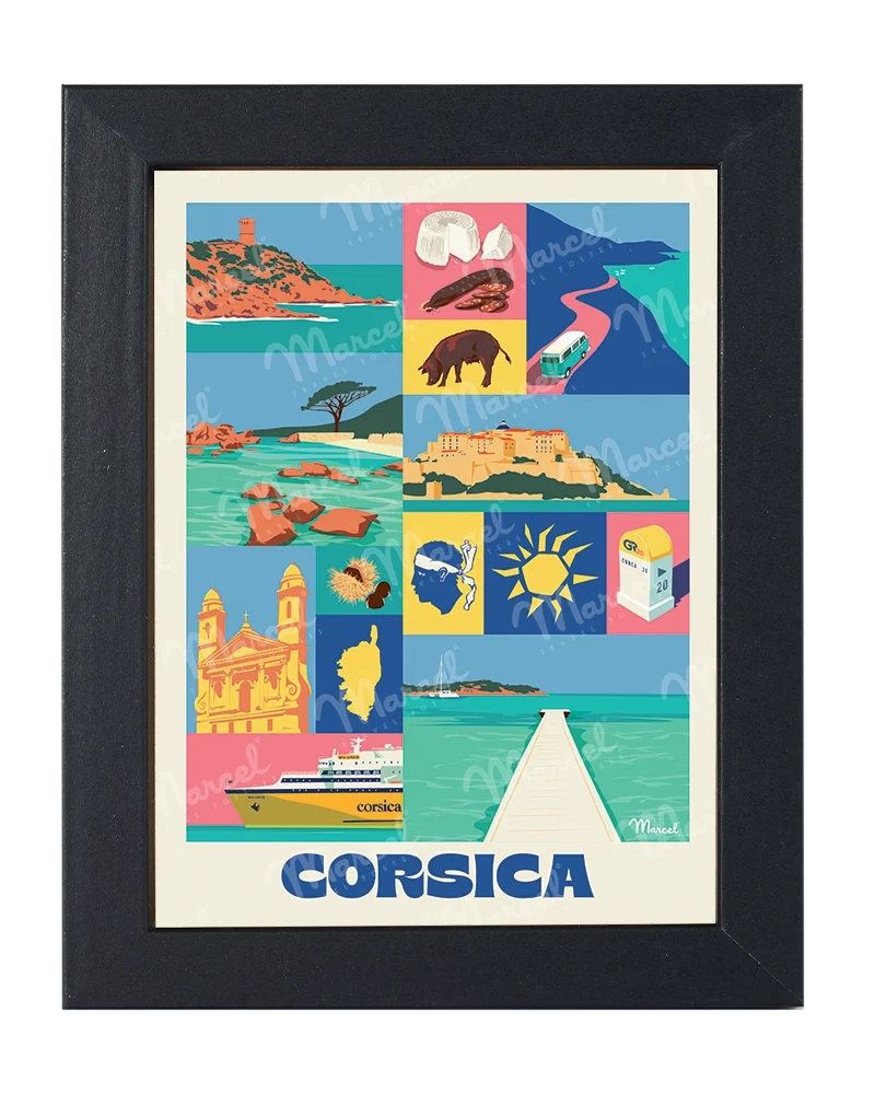 Carte Postale City Color CORSE