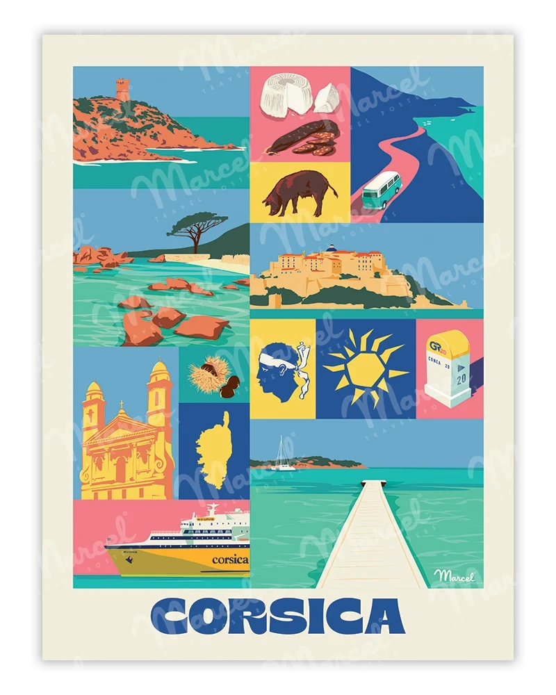 Affiche City Color CORSE