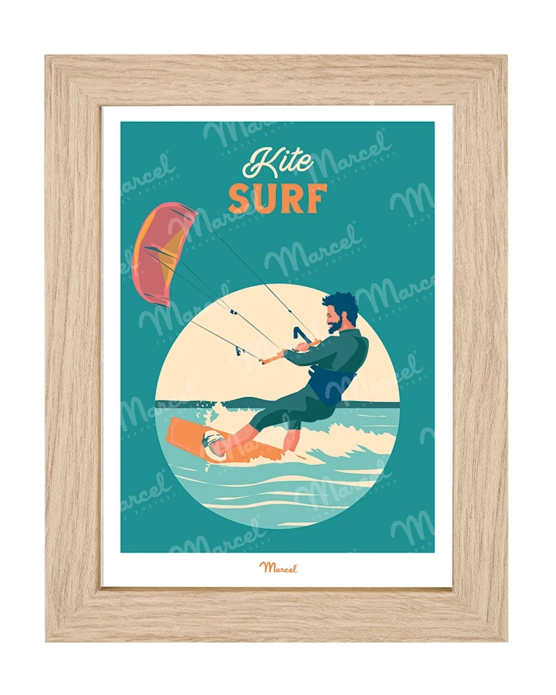 Carte Postale Travel Color "Kite Surf"