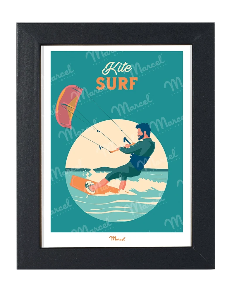 Carte Postale Travel Color "Kite Surf"