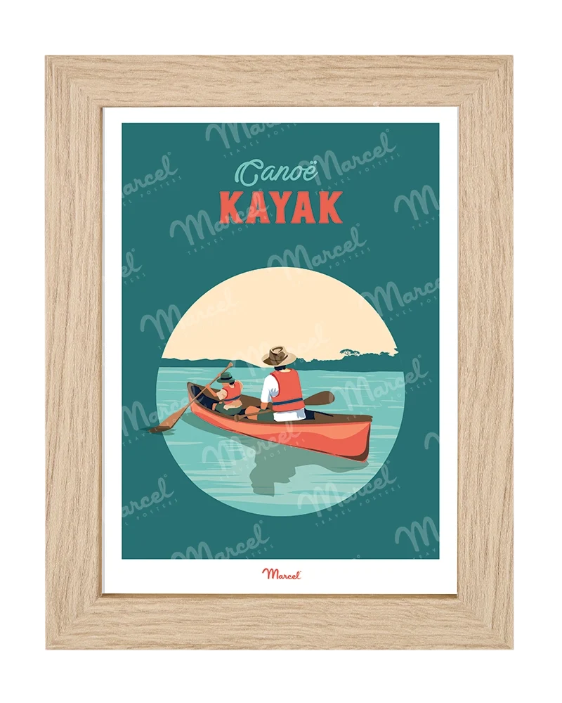 Carte Postale Travel Color "Canoe Kayak"